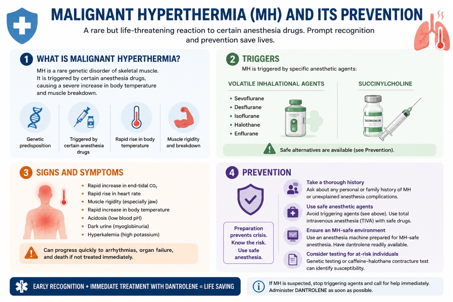 Malignant Hyperthermia Precautions for High-Risk Patients